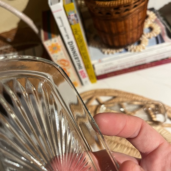 Vintage set of 2 clear glass butter dishes 🧈 - Picture 7 of 8